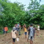 Babinsa Pratu Denis Nderu Peta Bantu Petani Wudi Pandak Tanam Jagung