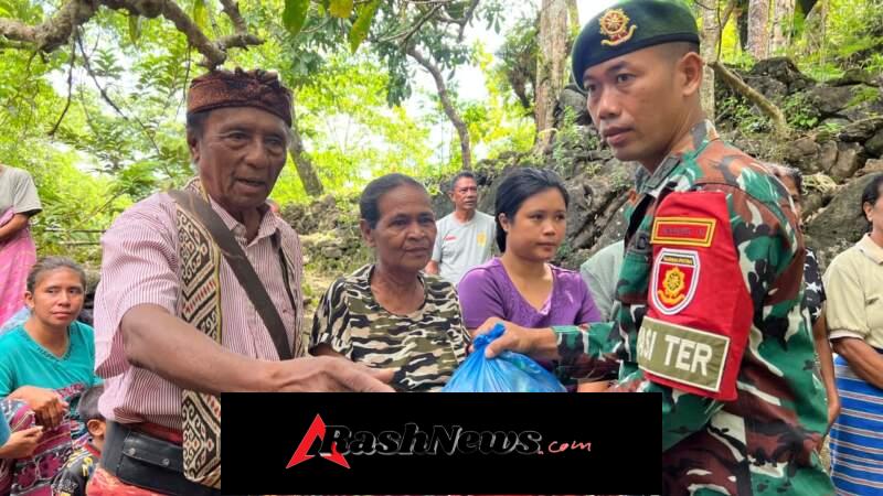 Aksi Sosial Yonarmed 12 Kostrad, Ringankan Beban 30 KK di Matabesi