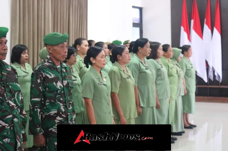 Puluhan Prajurit Kodim Kupang Naik Pangkat April 2026