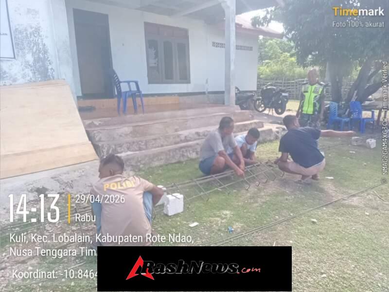 Babinsa Aktif Dampingi Progres Pembangunan KDKMP di Desa Kuli Aisele