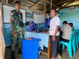 Babinsa Bersinergi Salurkan Gizi bagi Anak Sekolah