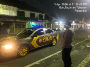 Cegah 3C, Polsek Kediri Tingkatkan Pelaksanaan Patroli Barcode Malam Hari