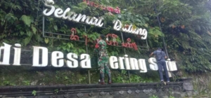 Babinsa 1623-06/Selat Aktif Dalam Kegiatan Gotong Royong Bersama Warga