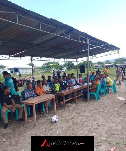 Pengamanan Babinsa Warnai Final Turnamen Paskah di Desa Golo Leleng