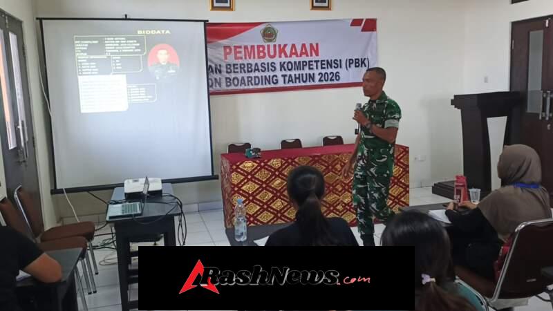 Sinergi TNI dan BLK, Danramil Mewakili Kodim Latih 21 Peserta Jadi Generasi Tangguh