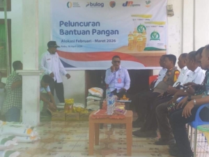 Babinsa Kabola Hadiri Peluncuran Bantuan Pangan Tingkat Kabupaten