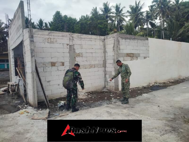 Turun Langsung Ke Lokasi Pembangunan KDKMP Desa Dawan Kaler, Letkol Sidik Pramono Pastikan Ketepatan Waktu Dan Kualitas Sesuai Rencana Dan standart