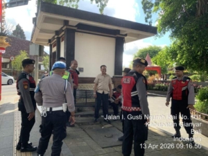 Patroli Kota Presisi Polres Gianyar Amankan Lomba Metembang Dalam Rangka Hut Kota Gianyar Ke-255