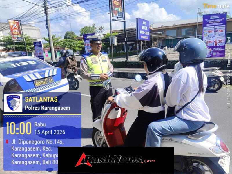 Satlantas Polres Karangasem Intensifkan Patroli Dialogis di Beat 1 Guna Cegah Laka Lantas dan Gangguan Kamtibmas,