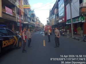 Gudang Toko Nusa Terbakar, Polres Klungkung Datangi Lokasi. 