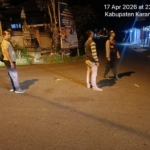 Jaga Kamtibmas Tetap Kondusif, Polsek Bebandem Gelar Blue Light Patrol di Wilayah Sibetan