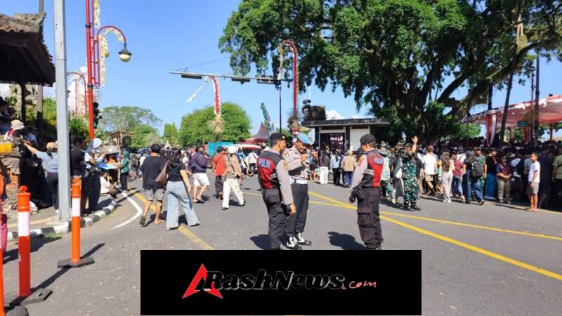 Sinergitas Pengamanan Pawai Budaya Gianyar, Arus Lalu Lintas Dialihkan Demi Kelancaran Acara