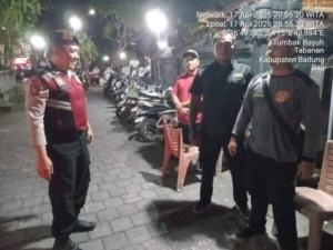 Ciptakan Rasa Aman, Polsek Mengwi Gencarkan ‘Blue Light Patrol’ di Titik Rawan Kejahatan 