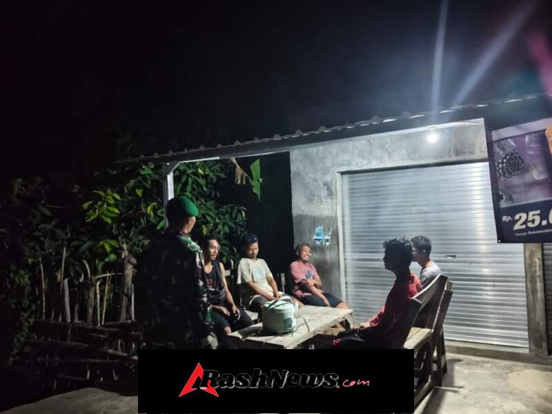 TNI Hadir di Tengah Masyarakat, Patroli Malam Taliwang Berjalan Lancar