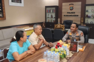 Pastikan Kendaraan Dinas Prima, Kapolres Karangasem Terima Audiensi Pemilik Bengkel Autotama