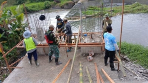 Jembatan Gantung Perintis Garuda Dikerjakan Terencana,Dukung Mobilitas dan Pertumbuhan Ekonomi Desa