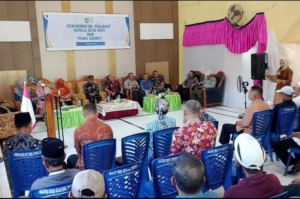 Babinsa Dukung Transisi Kepemimpinan Desa Rhee Beru