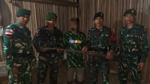Yonarmed 12 Kostrad Perkuat Stabilitas Perbatasan, Senjata Api Rakitan Diamankan Tanpa Konflik