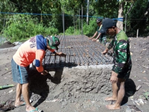 Pembangunan Jembatan Garuda di Kerekeh Terus Menunjukkan Kemajuan