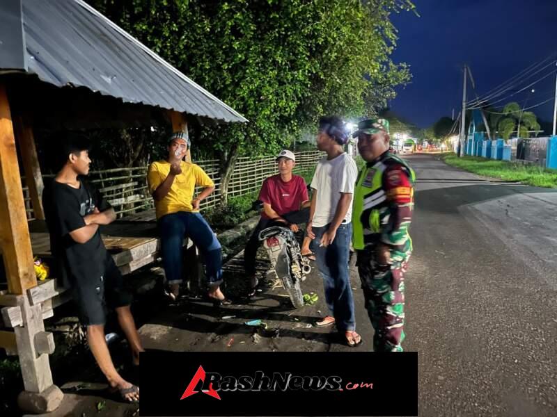 Koramil Moyo Hilir Hadir, Malam Warga Terasa Lebih Aman