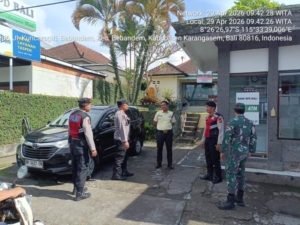 Jaga Kondusivitas Wilayah, Polsek Bebandem Gelar Patroli Sinergitas 3 Pilar