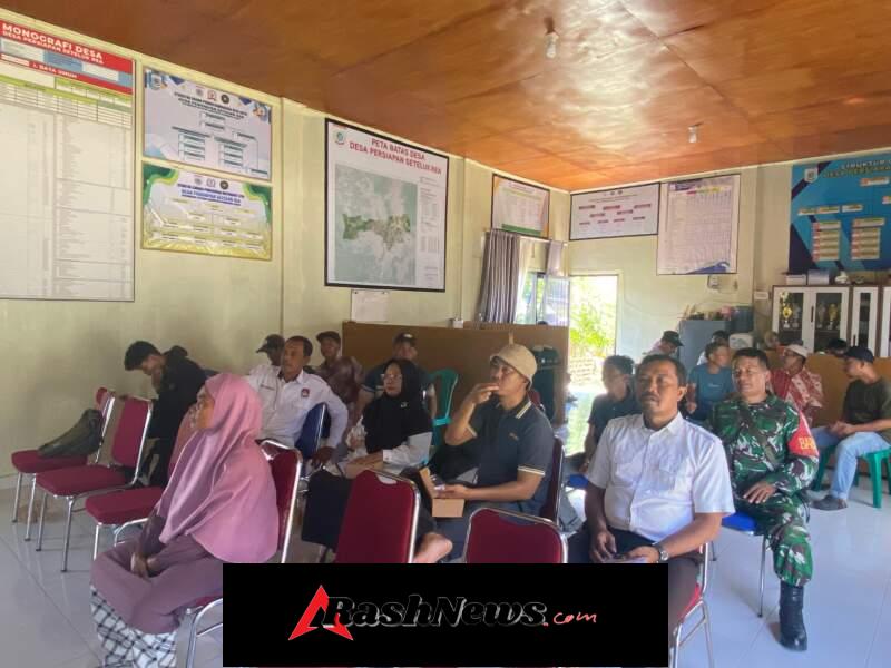 TNI/Babinsa Kawal Sosialisasi Lahan, Wujudkan Pembangunan Infrastruktur di Seteluk