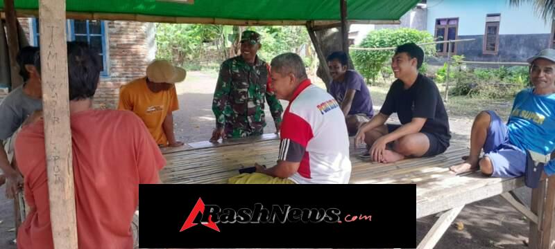 Komsos Babinsa Mbawi, Nelayan Diimbau Waspada Cuaca Ekstrem