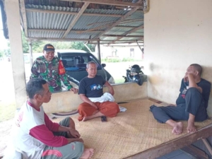 Sertu Budiman, Garda Terdepan Pembina Keamanan di Desa Kwangko