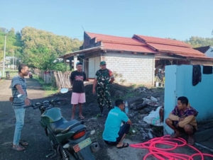 Serda Burhanuddin Aktif Jaga Kamtibmas di Dusun Depa Jaya