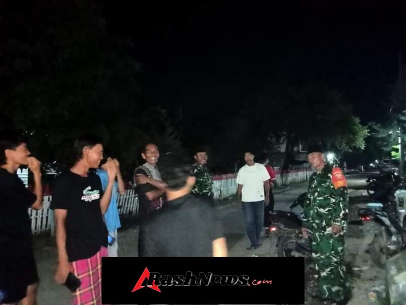 Babinsa Koramil 1608-03/Sape Gelar Patroli Siskamling di Desa Sangga, Antisipasi Gangguan Kamtibmas