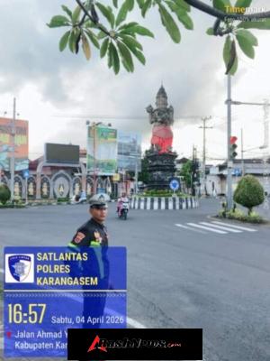Personil Lantas Laksanakan Gatur Pagi Demi Ketertiban Dan Kelancaran Arus Lalin Di Ktl 1 Subagan