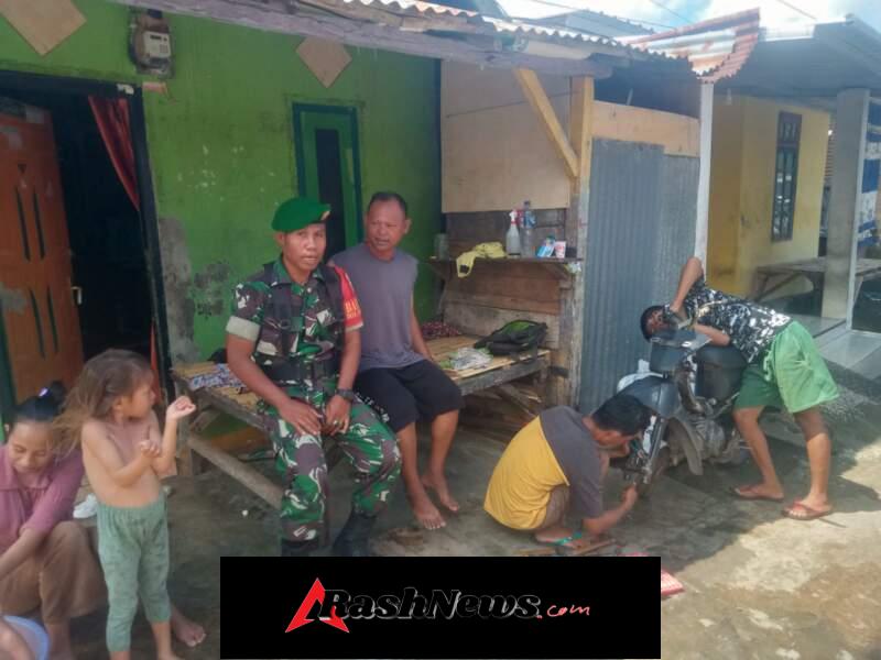 Komsos Babinsa Dompu, Petani Diimbau Koordinasi Sebelum Panen Padi
