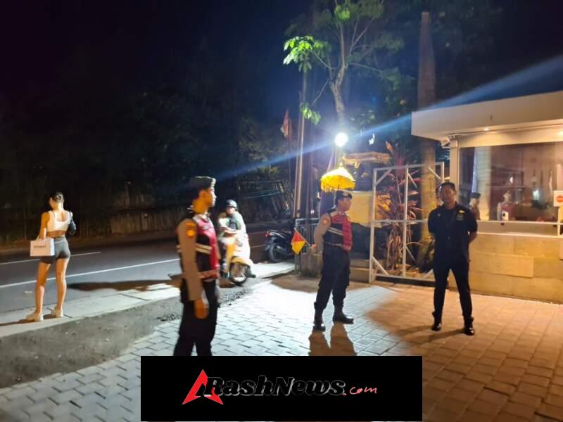 Jamin Keamanan  Polsek Kuta Utara Patroli Dan Stasioner Di Jalan Bumbak