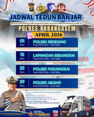 Masyarakat Karangasem  Wajib Tahu, Mobil Samsat Keliling dan SIM Keliling Bisa Berikan Kemudahan, Simak Jadwalnya
