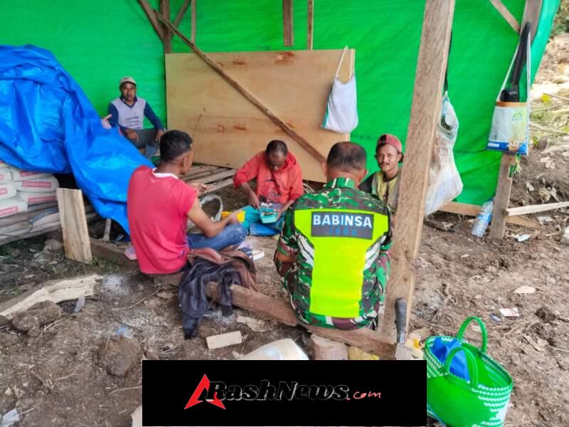 Komsos & Pamwil, TNI Hadir Dekat Bersama Masyarakat Ende Utara