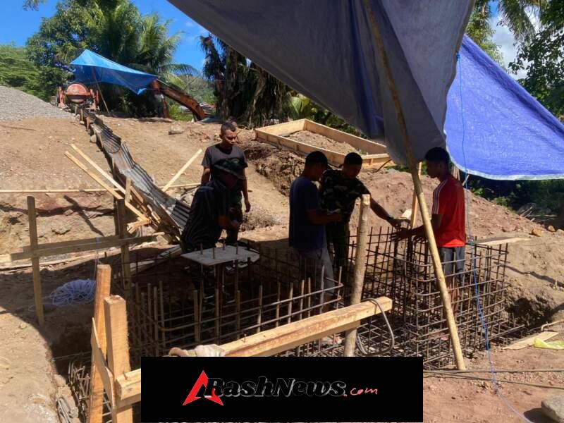 Akselerasi Pembangunan Jembatan Gantung Garuda di Mauponggo, Kodim 1625/Ngada Tunjukkan Konsistensi