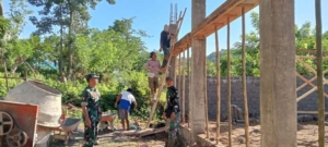 Pastikan Pembangunan Berjalan Lancar, Danramil Seteluk Cek KDKMP Lamusung