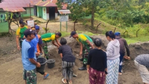Karya Bakti Yonarmed 12 Kostrad, Wujud Kepedulian untuk Masyarakat