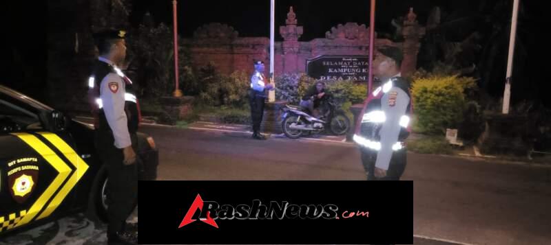 Patroli Subuh Samapta Polsek Abiansemal Sasar Jalur Sunyi, Antisipasi Gangguan Kamtibmas