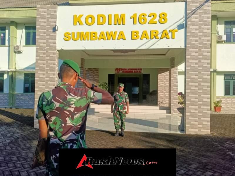 Kodim 1628/Sumbawa Barat Gelar Apel Pagi, WFH Ditekankan Bukan Libur