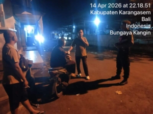 Cegah Guntibmas, Polsek Bebandem Intensifkan Blue Light Patrol di Titik Rawan