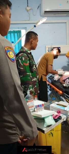 Anak di Kelurahan Sampir Jadi Korban Gigitan Anjing, Babinsa Sigap Evakuasi ke RS