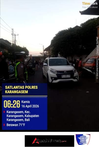 Keselamatan Pejalan Kaki Menjadi Prioritas Personel Lantas Karangasem