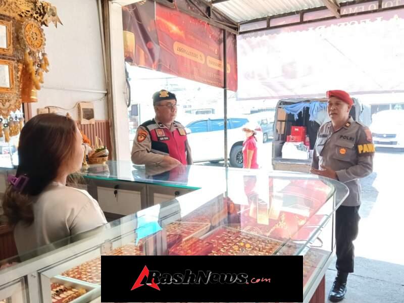 Polsek Baturiti Laksanakan Dialogis di Toko Emas, Imbau Waspada Penipuan dan Pemalsuan
