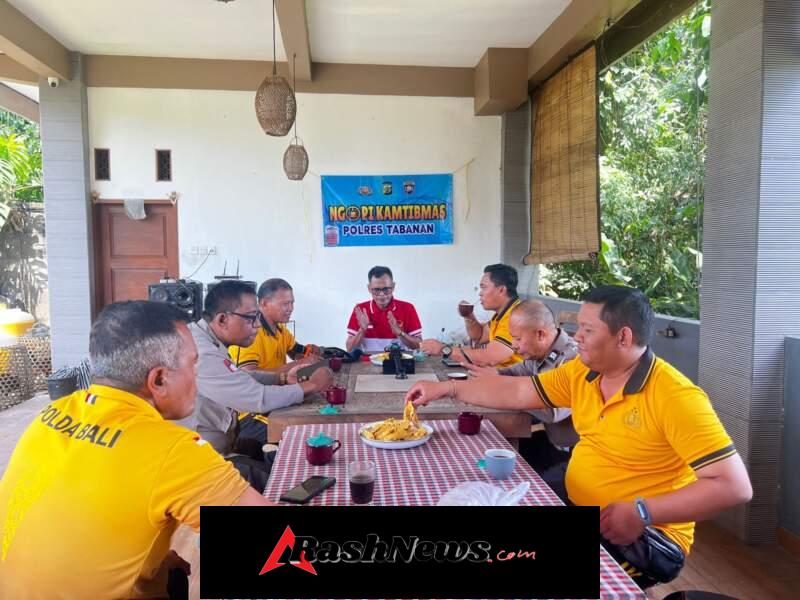 Kapolsek Kediri Melaksanakan Program Ngopi Kamtibmas di Desa Nyambu