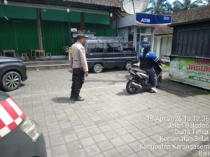 Patroli Barcode Polsek Selat, Situasi Wilkum Terpantau Aman dan Kondusif