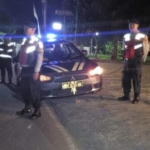 Patroli Harkamtibmas Malam Minggu, Polsek Abiansemal Sambangi Perbankan & Perkuat Strong Point Jalur Sepi