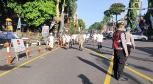 Pengamanan Ketat Polsek Gianyar, Upacara HUT ke-255 Kota Gianyar Berjalan Aman dan Khidmat