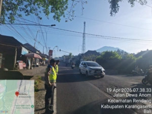 Sipropam Polres Karangasem Laksanakan Absensi Kehadiran Personel Pengamanan IBTK*