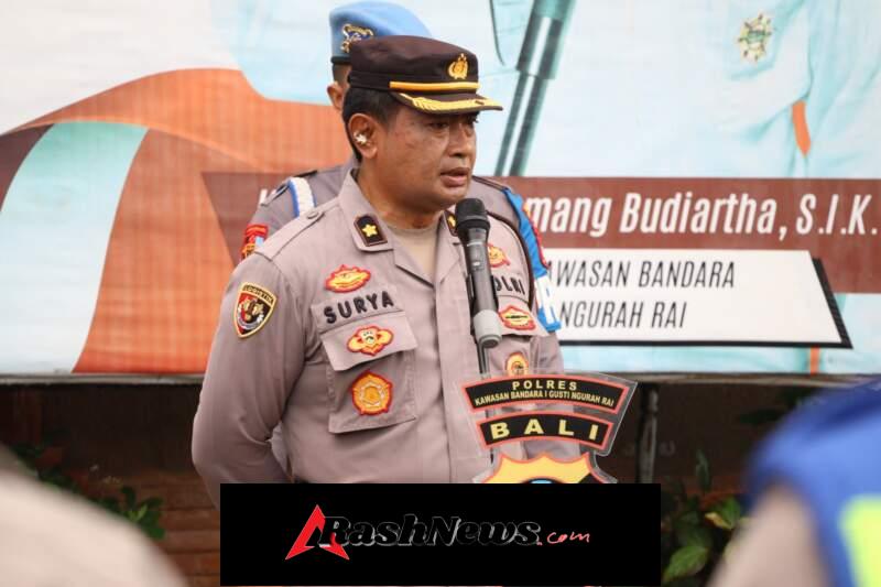 Apel Pagi Polres Bandara Ngurah Rai, Tekankan Disiplin dan Loyalitas dalam Bertugas